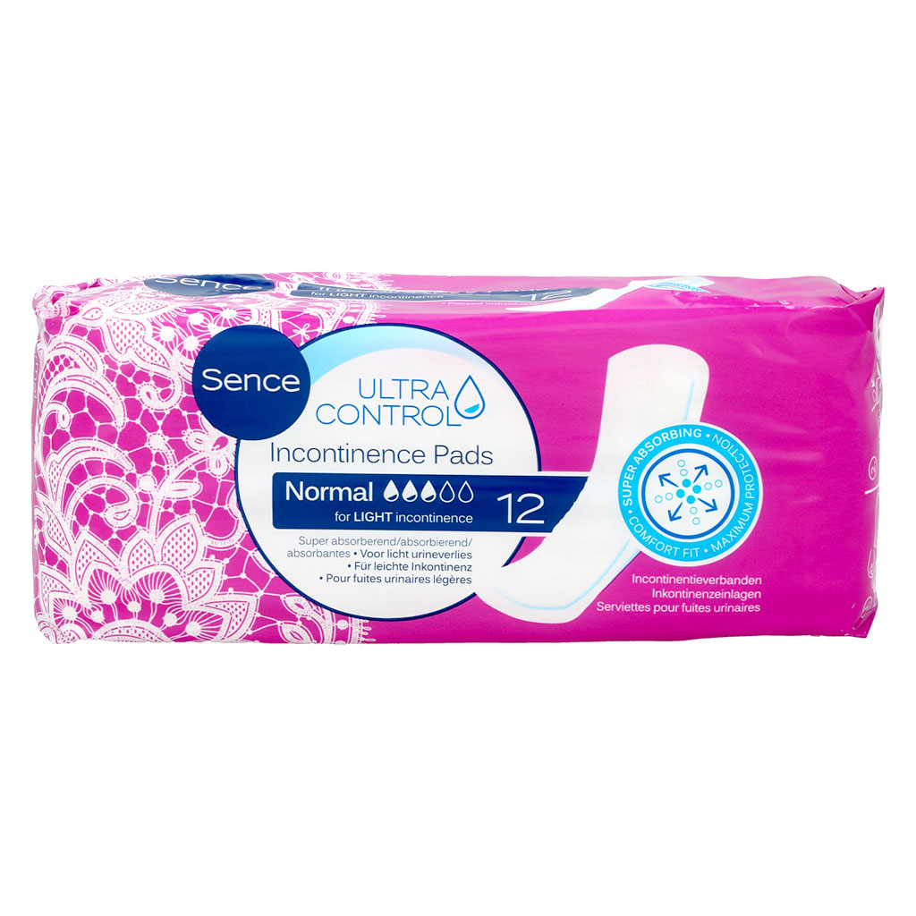 Sence Incontinence Pads Normal 12'S